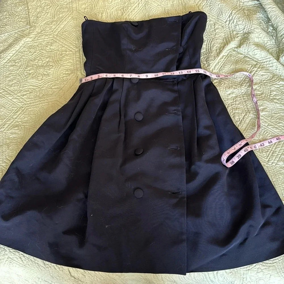 Vintage luxury suit set / tuxedo style George’s Rech strapless dress w/ jacket - Picture 11 of 16